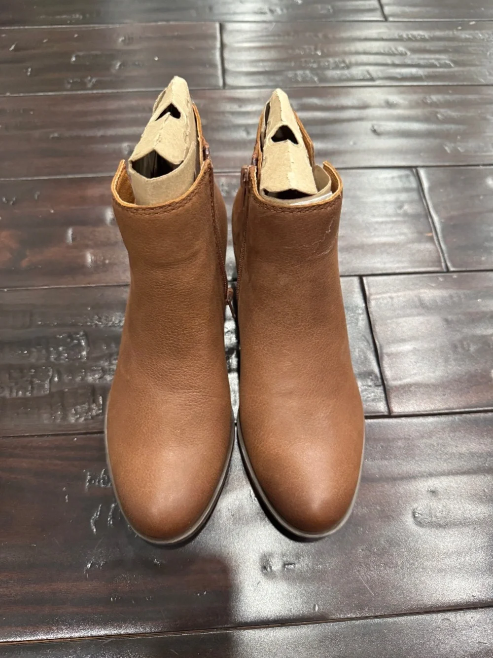 Lucky Brand Women's Brown Leather Ankle Booties Size 6.5 NWT